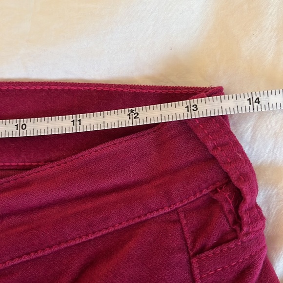 J Crew Mercantile Fuchsia Velvet Pants Size 25 - Picture 8 of 10